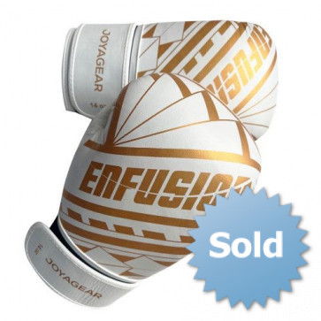 JGxEnfusion Tribe Velcro Bokshandschoenen - Wit/Goud