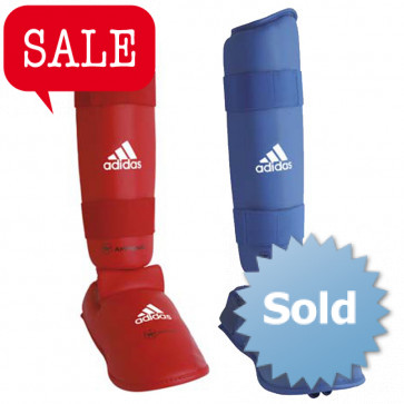 adidas WKF Scheenbeschermer Met Verwijderbare Voet Blauw ADI661-35-