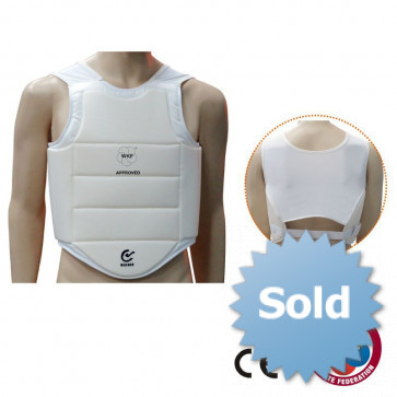 Matsuru WKF Borstbeschermer B132-Wit-XL