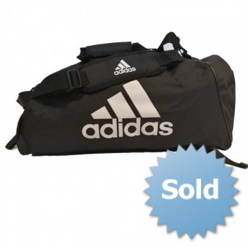 adidas Training Sporttas Polyester 2 in 1 Zwart/Wit