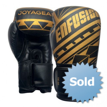 JGxEnfusion Tribe Velcro Bokshandschoenen - Zwart/Goud