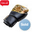 TLG1-2110 JOYA THAILAND KICKBOXING GLOVE - SNAKE - GOLD BLACK - MICROFIBER SYNTHETIC LEATHER