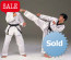 Matsuru 0124 Taekwondo pak V-hals zwart